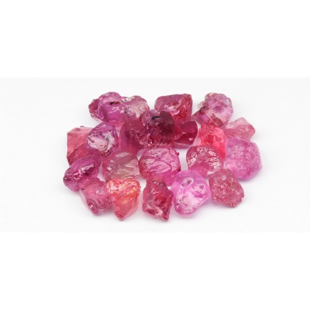 20Pcs Natural Pink/Purple Sapphire rough cut gemstones 19.77Ct
